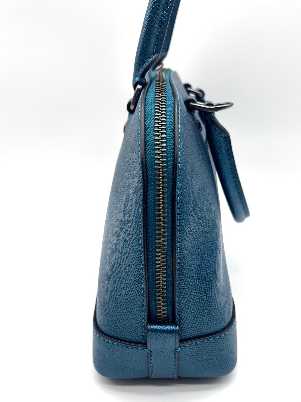 Coach Metallic Blue Mini Sierra Satchel Crossbody Bag - Picture 8 of 16